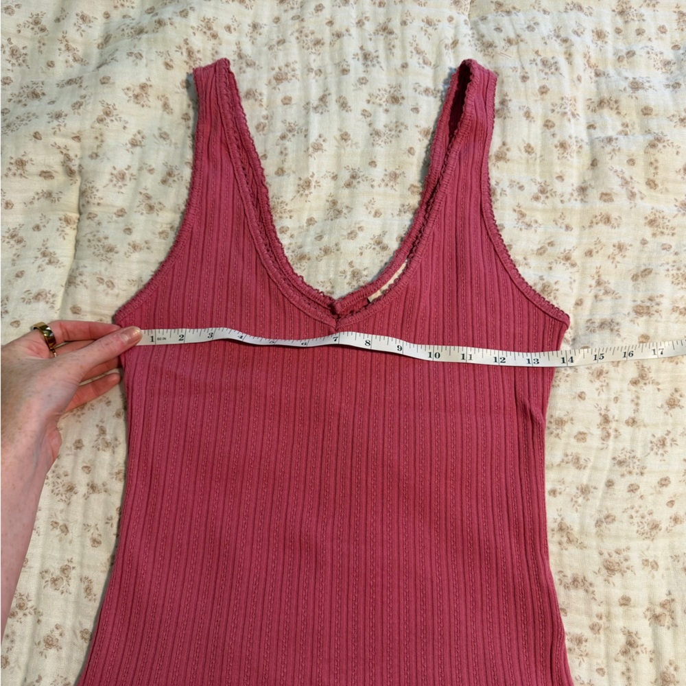 Universal Thread Ribbed Tank Top - Raspberry - Picture 5 of 6